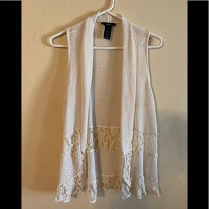 Wrangler Rock 47 Off-White Large Lace Cardigan